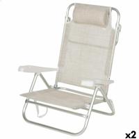 Strandstoel Aktive 47 x 82 x 49 cm (2 Stuks) - thumbnail