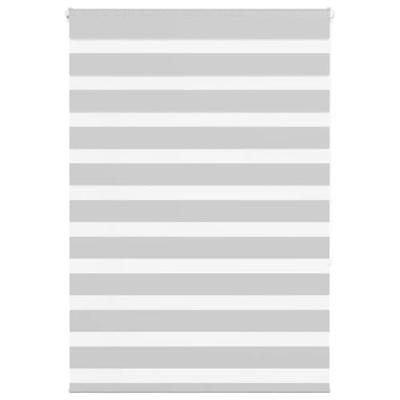 VidaXL Zebra rolgordijn 100x150 cm stofbreedte 95,9 cm lichtgrijs VidaXL Zebra rolgordijn 100x150 cm stofbreedte 95,9 cm lichtgrijs
