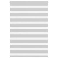 VidaXL Zebra rolgordijn 100x150 cm stofbreedte 95,9 cm lichtgrijs - thumbnail