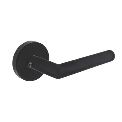 Intersteel AchterdeurbeslagJura massief rond RVS rozet zwart - 0023.405710