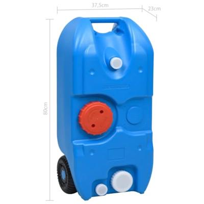 VidaXL Watertank op wielen 40 l blauw