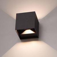 LED Wandlamp Cubo - 2700K - 6 Watt - Zwart - Kubus - Dimbaar - thumbnail
