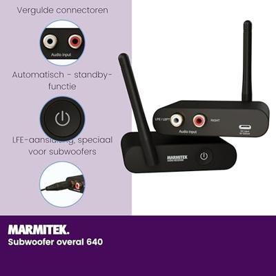 Marmitek Subwoofer Anywhere 640 Audio accessoire Zwart