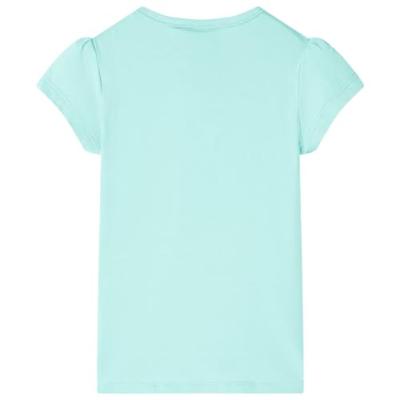 Kindershirt met bloemenprint 128 lichtmintkleurig Kindershirt met bloemenprint 128 lichtmintkleurig