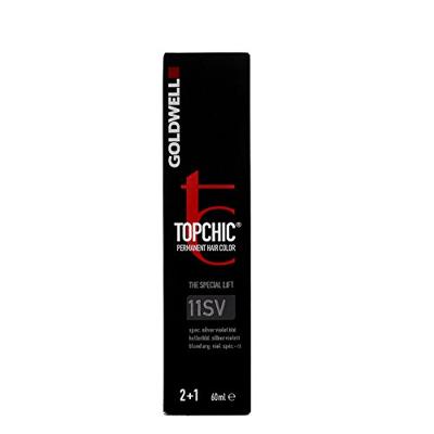 Goldwell Topchic Permanent Hair Color Haarverf 11SV Very Light Blonde Silver Violet 60ml