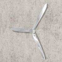 VidaXL Propeller voor aan de muur 70 cm aluminium zilver - thumbnail