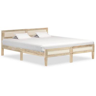 vidaXL Bedframe massief mangohout 140 cm vidaXL Bedframe massief mangohout 140 cm