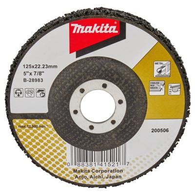 Makita Accessoires Reinigingsschijf 125mm zwart - B-28983 B-28983