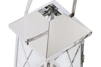 Lykta Home ESPRIT Zilverkleurig Kristal Staal Verchroomd 20 x 20 x 48 cm (3 Onderdelen) - thumbnail