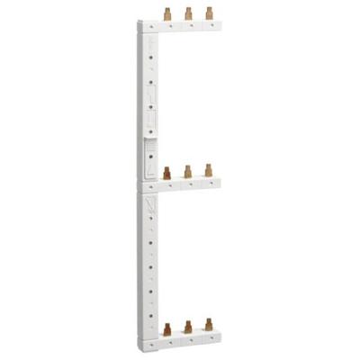 Hager KCL368L Hager KCL368L faserail 3-polig 3 rijen 125 mm links verticaal Phase busbar Bruin, Blauw 3-polig 1 stuk(s)