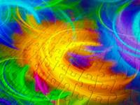 Abstract Neon Feathers Puzzel 1000 Stukjes - thumbnail
