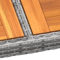 11-delige Tuinset poly rattan grijs - thumbnail