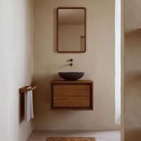 Kave Home Badkamermeubel 'Kenta' Teakhout, kleur Bruin, 60cm (excl. waskom) - thumbnail