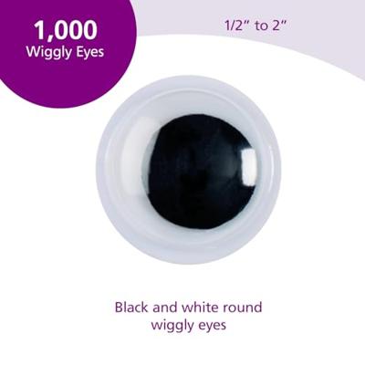 Colorations wiebelende oogjes zwart, 1000st.