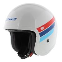 LS2 jet helm "of599 ii spitfire retro" helmet of599 spitf.ii retro s white/red/blue - thumbnail
