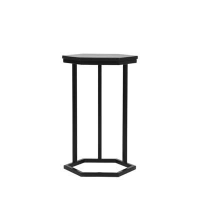 LABEL51 Bijzettafel 'Slide' Zwart Mangohout, 40cm