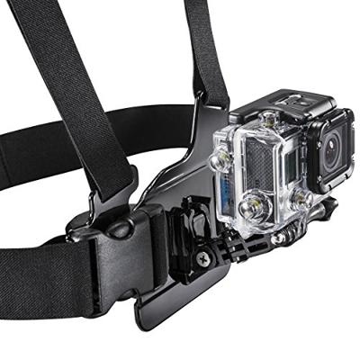 Mantona In lengte verstelbare borstband (incl. hoekstuk, geschikt voor GoPro Hero 2/3/3+/4, GoPro Session)