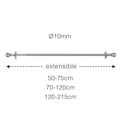 Vizierhouder Stor Planet Cintacor Bol 120-215 cm Grijs Metaal