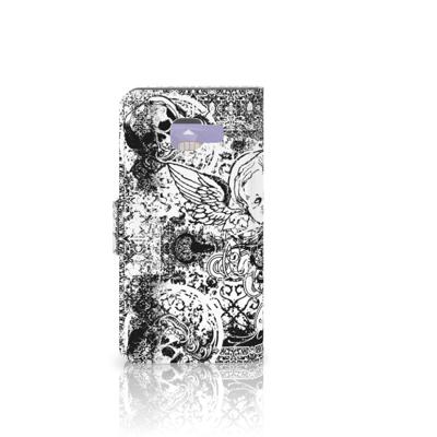 Telefoonhoesje met Naam Samsung Galaxy A3 2016 Skulls Angel