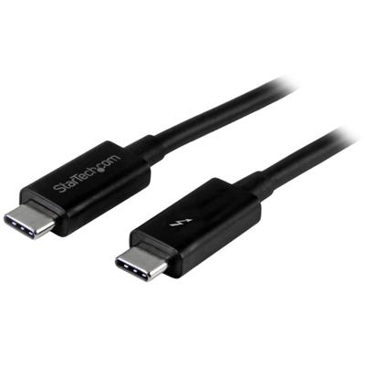 StarTech TBLT3MM1M Thunderbolt 3 Kabel Thunderbolt 3 Stecker auf Stecker, 20Gbit, 1m, schwarz