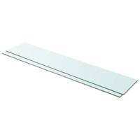 VidaXL Schappen 2 st 100x20 cm glas transparant - thumbnail