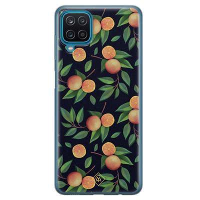 Samsung Galaxy A12 siliconen hoesje - Orange lemonade