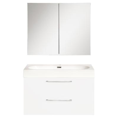 Differnz Somero badmeubel set met spiegelkast FSC 60 cm hoogglans wit