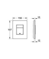 Grohe Skate Cosmopolitan bedieningspaneel rvs voor Grohe Rapid SL - thumbnail