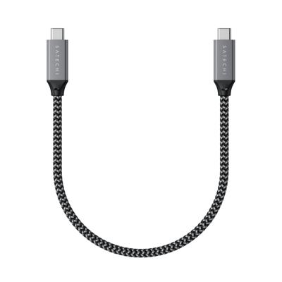 Satechi ST-U4C25M USB-C-kabel USB 4.0 USB-C stekker 0.25 m Grijs