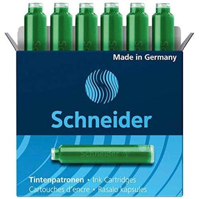 6 Inktpatronen Schneider groen