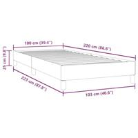 Boxspring zonder matras fluweel roze 100x220 cm - thumbnail