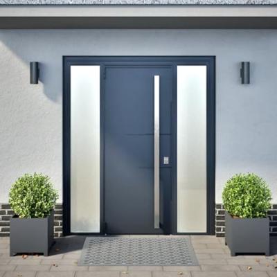 Plantenbakken 2 st 40x40x40 cm staal antracietkleurig Plantenbakken 2 st 40x40x40 cm staal antracietkleurig