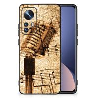 Xiaomi 12 | 12X Silicone Back Case Bladmuziek - thumbnail