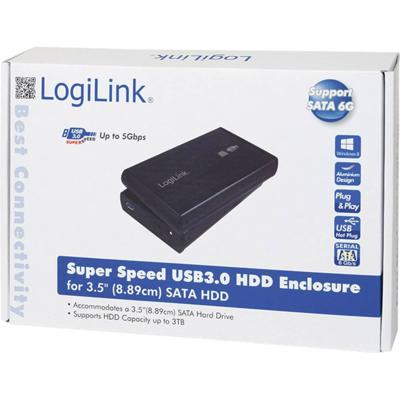 LogiLink UA0107 opslagbehuizing 3,5 SATA behuizing USB