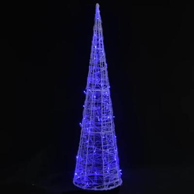 VidaXL Lichtkegel decoratief led blauw 90 cm acryl
