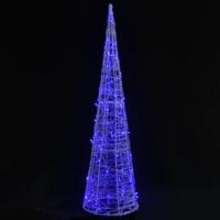 VidaXL Lichtkegel decoratief led blauw 90 cm acryl - thumbnail