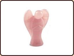 Edelsteen Engel Roze Kwarts (35 mm)