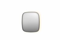 INK SP30 spiegel - 100x4x100cm contour in stalen kader incl indir LED - verwarming - color changing - dimbaar en schakelaar - geborsteld RVS 8409733 - thumbnail