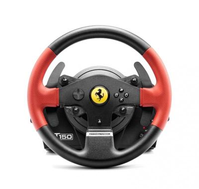 Thrustmaster T150 Ferrari Wheel Force Feedback Stuurwiel + pedalen PC, PlayStation 4, Playstation 3 USB Zwart, Rood Thrustmaster T150 Ferrari Wheel Force Feedback Stuurwiel + pedalen PC, PlayStation 4, Playstation 3 USB Zwart, Rood
