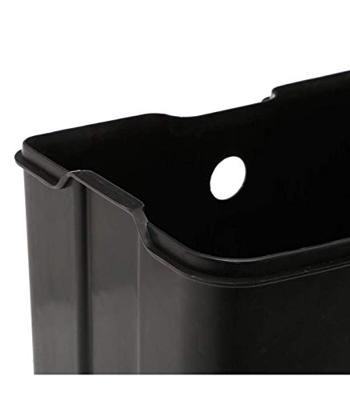 5Five Prullenbak|pedaalemmer - zwart - metaal - 6 liter - 23 x 32 cm