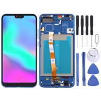 LCD-scherm en digitizer volledige montage met frame voor Huawei Honor 10 (blauw) - thumbnail