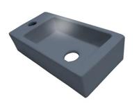 Fontein Best Design Mini-block 36x18 cm Antraciet Grijs (kraangat links) - thumbnail
