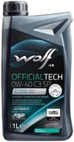 Wolf motorolie "officialtech c3 sp". motoroil 0w-40 1l off.tech c3 sp - thumbnail