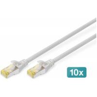 Digitus DK-1644-A-020-10 RJ45 Netwerkkabel, patchkabel CAT 6A S/FTP 2.00 m Grijs 1 stuk(s) - thumbnail