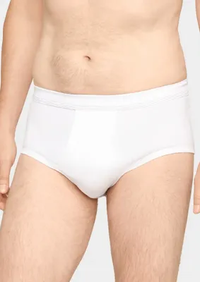 Heren heupslip wit 6440 - Grote maten - Met gulp - Heren ondergoed - Mannen onderbroek - 3XL - Onderbroek heren - Ondergoed heren