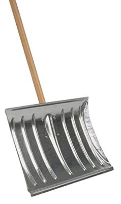 Sneeuwschuiver gebogen metaal incl.steel