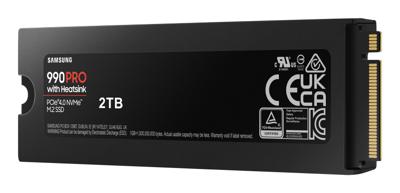 SAMSUNG - 990 PRO - Interne SSD - 2 TB - Met koellichaam - PCIe 4.0 - NVMe 2.0 - M2 2280 - Tot 7450 MB/s (MZ-V9P2T0GW) SAMSUNG - 990 PRO - Interne SSD - 2 TB - Met koellichaam - PCIe 4.0 - NVMe 2.0 - M2 2280 - Tot 7450 MB/s (MZ-V9P2T0GW)