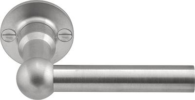 Formani FERROVIA FVL85/40 deurkruk L-model ongeveerd op rozet - mat RVS