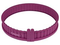 Coox Siliconen quichevorm met glazen bodem (Lila) - thumbnail