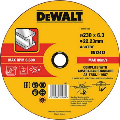 DeWalt Accessoires Extreme 2X Afbraamschijf METAAL 230 x 6.0 x 22,2mm - DT43919-QZ